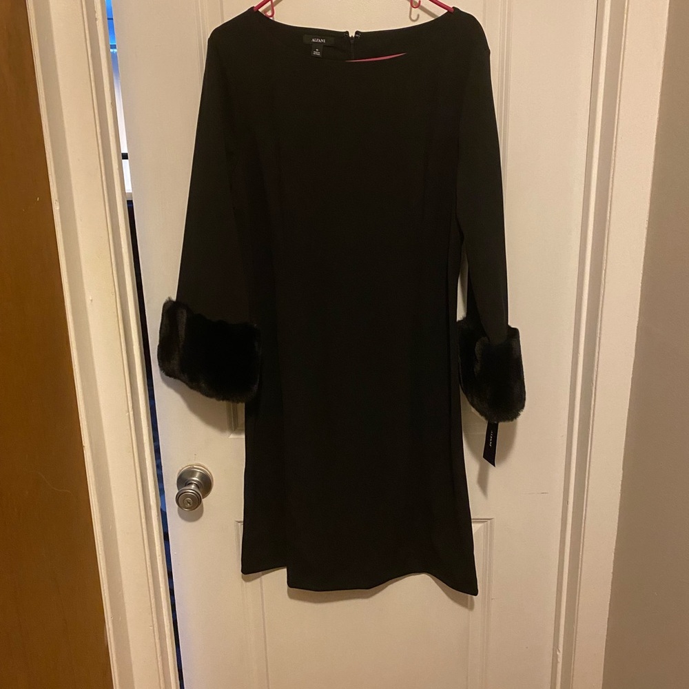 Alfani Black Sheath Dress with Bell Sleeves